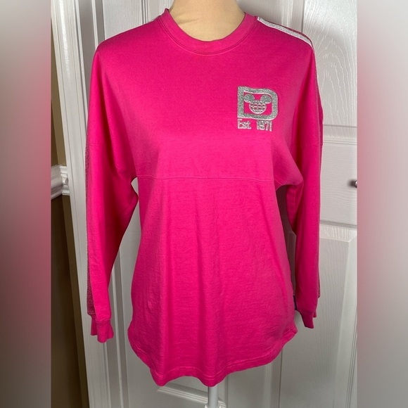 Disney‎ Parks Imagination Pink Magic Mirror Spirit...Jersey XS Oversized - Picture 6 of 8